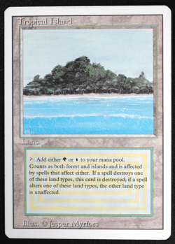 Tropical Island Magic Card Dual Land Revised MTG Reserved List - Image 3