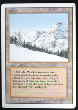 Taiga Magic Card Dual Land Revised MTG Reserved List - Image 3