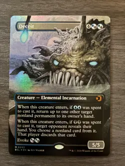 Deceit Borderless Foil (0293) Lorwyn Eclipsed - Image 2
