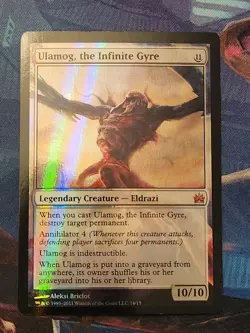 MTG Ulamog, The Infinite Gyre - From The Vault : Legends NM FOIL - Image 1