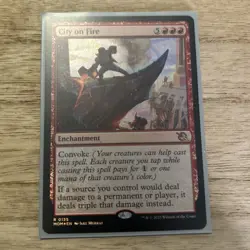 City on Fire FOIL - MOM - NM - MTG - Image 1