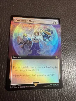 Mtg FIC Final Fantasy - Protection Magic -NM Extended FOIL - Image 1