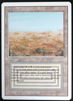 Scrubland Magic Card Dual Land Revised MTG Reserved List - Image 3