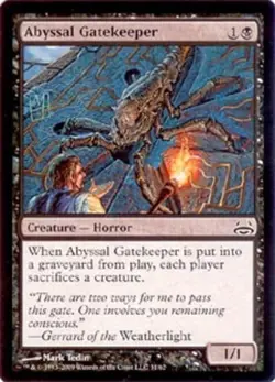 Abyssal Gatekeeper - Duel Decks: Divine vs. Demonic #31/62 MTG Magic The Gatheri - Image 1