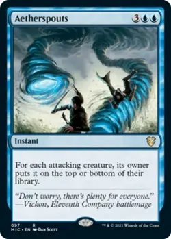 Aetherspouts - Commander: Innistrad: Midnight Hunt #097 MTG Magic The Gathering - Image 1