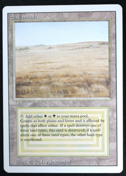 Savannah Magic Card Dual Land Revised MTG Reserved List - Image 3