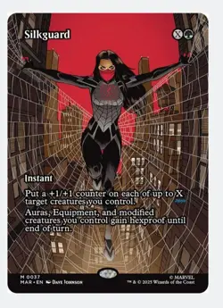 Silkguard (Borderless) MTG Marvel SPM | Instant Counters Hexproof | Mythic | NM - Image 1