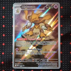 Pokemon TCG Alakazam - 009 POKEMON CENTER STAMPED 009 Mega Evolution Promo - Image 1