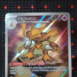 Pokemon TCG Alakazam - 009 POKEMON CENTER STAMPED 009 Mega Evolution Promo - Image 2