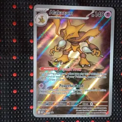 Pokemon TCG Alakazam - 009 POKEMON CENTER STAMPED 009 Mega Evolution Promo - Image 4