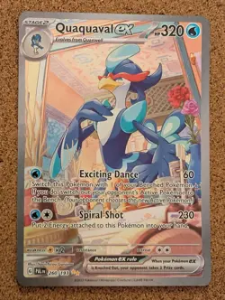 Quaquaval EX Holo - Pokemon Card Paldea Evolved 260/193 Illustration Rare NM - Image 1