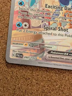 Quaquaval EX Holo - Pokemon Card Paldea Evolved 260/193 Illustration Rare NM - Image 5
