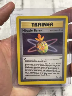 Pokemon Miracle Berry 94/111 Neo Genesis Regular (LP) Nintendo Vintage Card WOTC - Image 1