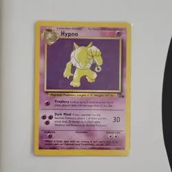 Pokemon TCG Hypno 23/62 Fossil Unlimited Rare 1999 - Image 1