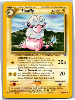 Flaaffy - Neo Genesis 034/111 - Uncommon - NM Pokemon TCG - Image 1