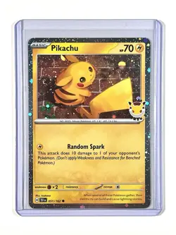 2026 Pikachu 051 Stamped Pokemon Day 30th Anniversary Promo with Swirl + Coin! - Image 1