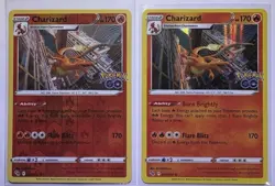 Charizard 010/078 Pokemon GO Reverse Holo & Regular Holo Lot - Image 1