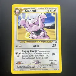 Pokemon Card - Neo Genesis 37/111 - GRANBULL (uncommon) - Image 1