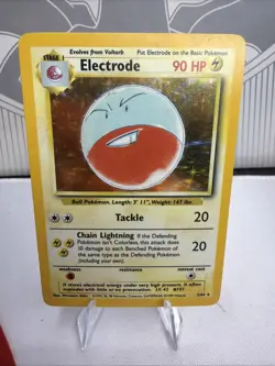 Pokemon TCG Electrode Jungle 2/64 Holo Unlimited Holo Rare Pokemon Card LP - Image 1