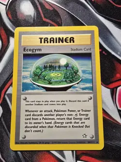 Pokemon Card TCG - Ecogym 84/111 - Neo Genesis - Rare Trainer - LP - Image 1