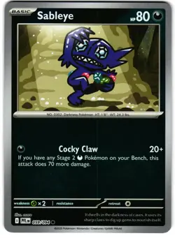 Sableye [Reverse Holo] 59/94 Pokemon ME: Phantasmal Flames - Image 1