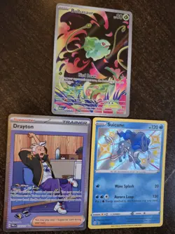 Pokemon Card Lot Full Arts And Shiny Holo Rare 3 Cards Tcg - Image 1