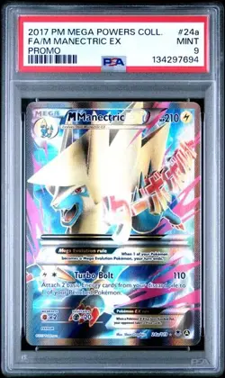 Pokemon PSA 9 M Manectric EX FA 2017 24a/119 Mega Powers Collection English - Image 1