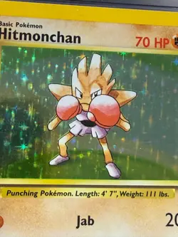 Hitmonchan 1999 Base Set Unlimited 7/102 Holo CGC 7.5 Pokemon - Image 2