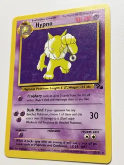 Hypno 23/62 Rare Fossil Pokemon Card Non Holo LP - Image 3