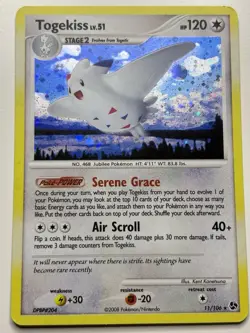 Pokemon Card - Togekiss Great Encounters 11/106 Holo Rare LP - Image 1