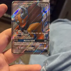 Pokemon TCG Sun & Moon Base Set: Tauros GX Full Art 144/149 - Image 1