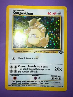 Pokemon TCG Kangaskhan Jungle 5/64 Holo Unlimited Holo Rare - Image 1