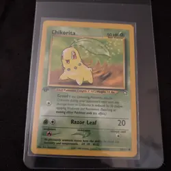 Chikorita - 1st Edition - 54/111 Neo Genesis - Pokemon TCG - 2000 - Image 1