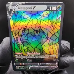 Pokemon Caterpie Stain Glass Holo Read Description - Image 2