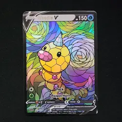 Pokemon Weedle Stain Glass Custom Made Fan Art Holo - Image 3