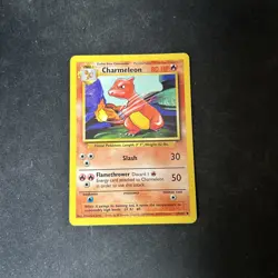 Pokemon TCG Charmeleon Base Set 24/102 Regular Unlimited Uncommon D10 - Image 1