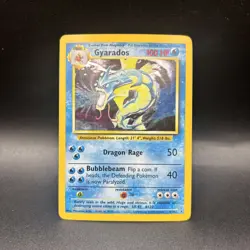 Pokemon TCG Gyarados Base Set 6/102 Holo 1999-2000 - Image 1