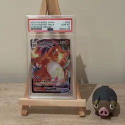 Charizard VMax 20/189 Darkness Ablaze Holo Graded Pokemon Card SWSH PSA 10 - Image 1