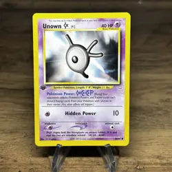 Pokemon TCG Unown K Neo Revelation 58/64 1st Edition Common NM - Image 1