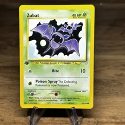 Pokemon Zubat Neo Revelation 59/64 1st Edition Common NM - Image 1