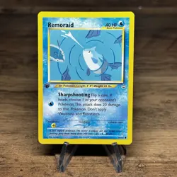Pokemon TCG Remoraid 50/64 Neo Revelation First Edition NM - Image 1