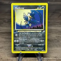 Pokemon TCG Murkrow Neo Revelation 46/64 Non-Holo 1st Edition Common NM - Image 1