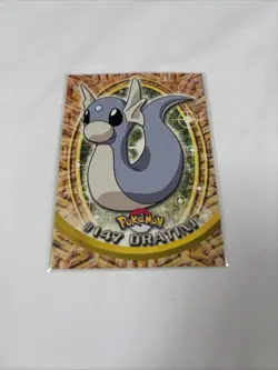 2000 Topps Pokemon Series 3 #147 Dratini Blue Logo 1st Edition TV Animation - Image 1