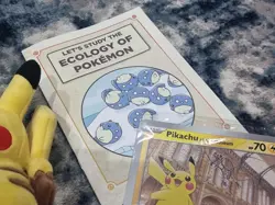 Pokemon x Natural History Museum Pikachu Jumbo Promo Card And Plush Bundle - Image 4