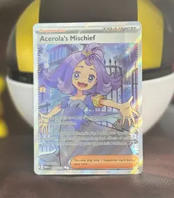 Acerola’s Mischief Pokemon TCG Mega Evolutions Base 165/132 Illustration Rare - Image 1
