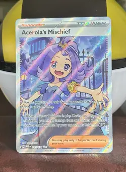 Acerola’s Mischief Pokemon TCG Mega Evolutions Base 165/132 Illustration Rare - Image 2