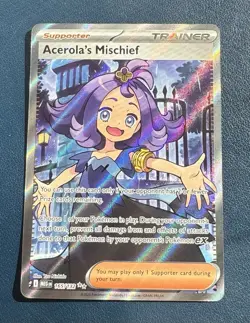 Acerola’s Mischief Pokemon TCG Mega Evolutions Base 165/132 Illustration Rare - Image 4
