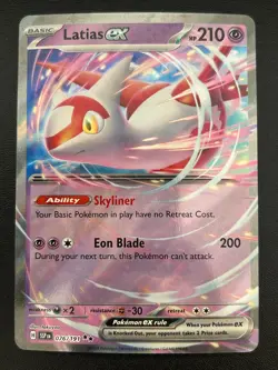 Latias ex 076/191 - Pokemon Surging Sparks Ultra Rare Card NM - Image 1
