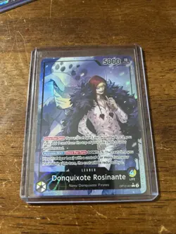 One Piece TCG Donquixote Rosinante Alternative Art Leader Card OP12-061 - Image 1