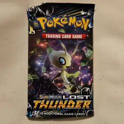 Pokemon TCG Sun & Moon Lost Thunder Booster Pack 10 Cards English - Image 1